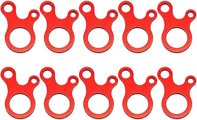 onewind Aluminum Alloy Guyline Cord Adjuster Tent Tensioners Rope Adjuster for Tent Hiking Camping 10Pack