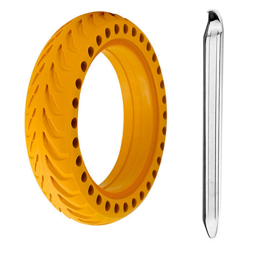 TOUBEUU Solid Tires 8.5x2 Inches for Electric Scooter, 50/75-6.1Replacement Wheels, Rubber Tyre 8-1/2'' for Gotrax GXL V2/XR/APEX & Xiaomi M365/M365 Pro/Pro 2/1S and All 8.5'' Scooter- Yellow