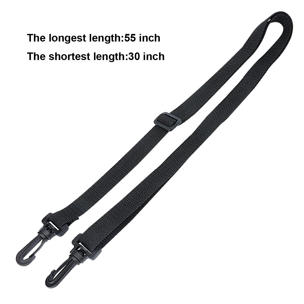 RICHEN Neoprene Water Bottle Carrier Bag with Adjustable Shoulder Strap,Insulated Water Bottle Cover for 500ml/16oz Stainless Steel/Glass/Plastic Bottles (Black,500ML)