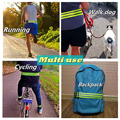 IDOU High Visibility Reflective Belt | Lightweight,Adjustable,Elastic&Durable | Reflective Running Gear,Biking Accessories for Women and Men(XXL)