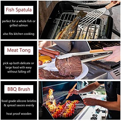 HaSteeL Griddle Accessories Set of 20, Complete Stainless Steel Griddle Spatula Tools with 9” Melting Dome, Heavy Duty Metal Spatulas Choppers Cast Iron Grill Press for Flat Top Teppanyaki BBQ Outdoor