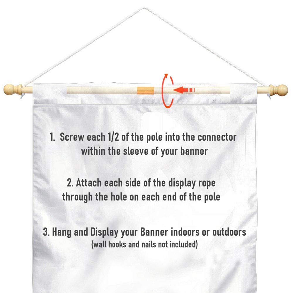 College Flags & Banners Co. Creighton University Banner Flag and Wood Banner Pole Set