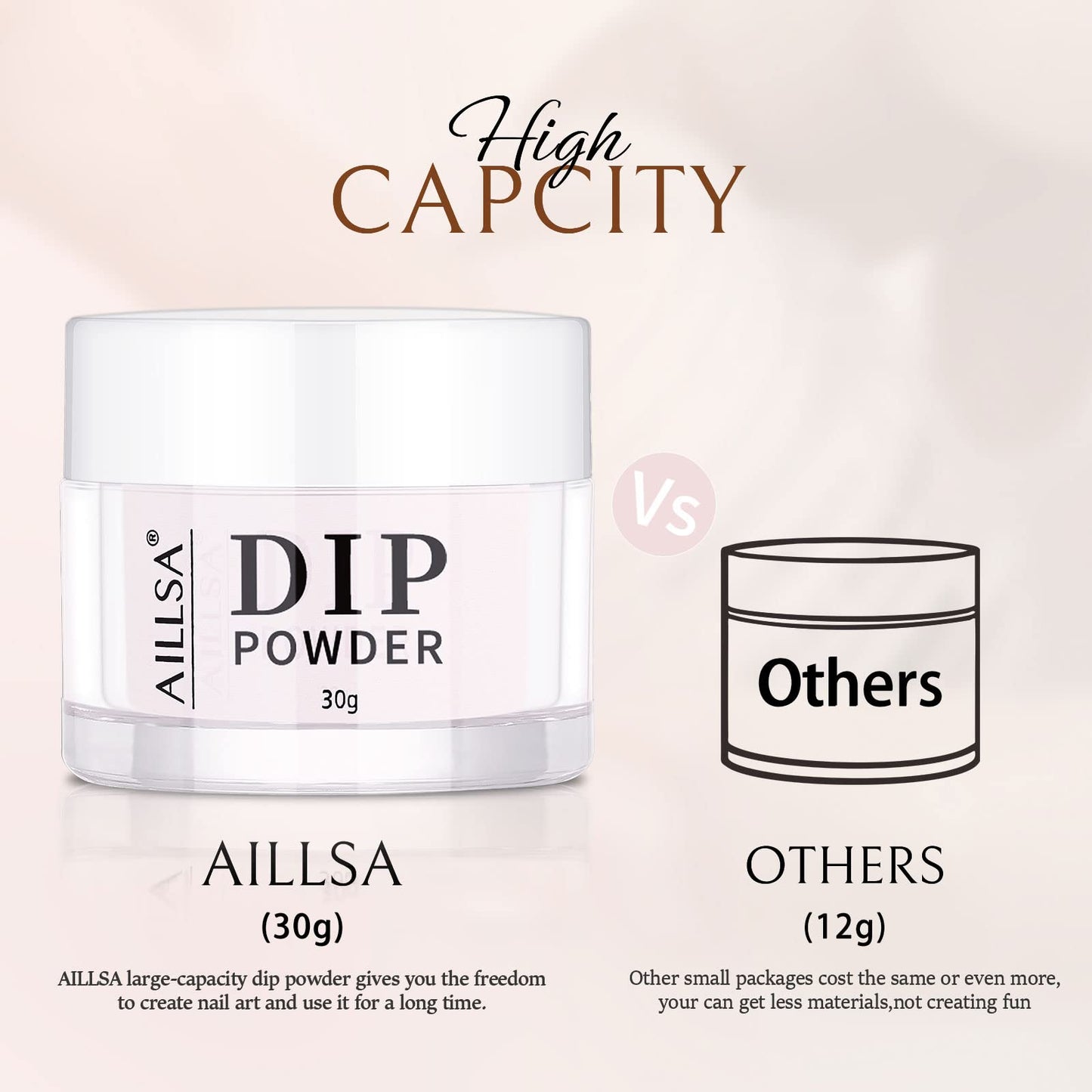 AILLSA Dip Powder Light Pink, Pink Dip Powder Nail 1 Oz, Nail Dipping Powder French Nail Art for Starter Manicure Salon DIY at Home, Dip Powder Colors Long Lasting, Odor-Free, Valentine's Day's Gift