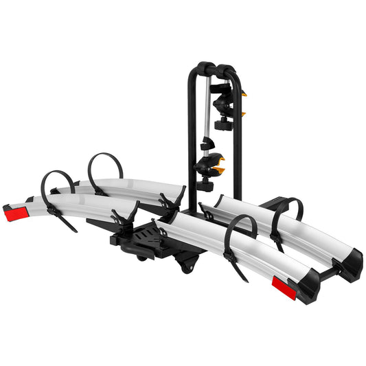 2 Bike Rack Hitch Mount, 200 lbs Electric Bicycle Carrier Rack Platform Style for Cars Trucks SUVs Minivans, fits MTB Gravel Road Bike with Up to 5-inch Fat Tire Carrier Rack - 2" Hitch Receiver