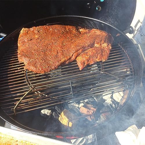 Skyflame 2 PCS Stainless Steel Charcoal Basket Holder, 2-IN-1 BBQ Grilling Accessories Compatible with Weber/Napoleon 22" / 26" Kettle Grill