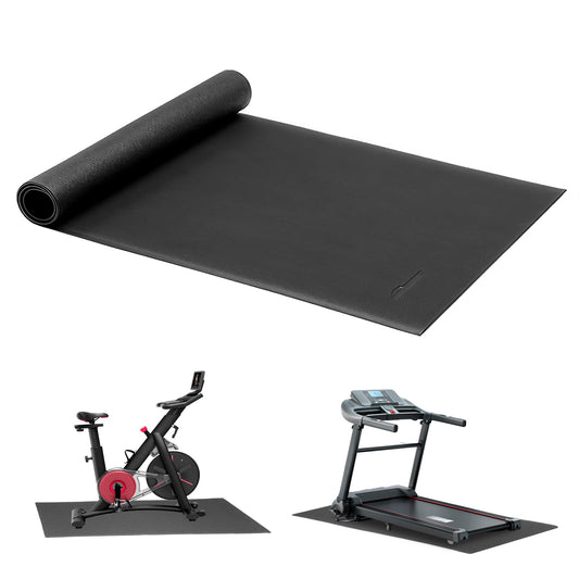 Primero Basics Treadmill Mat for Exercise Equipment – 72" x 48" Rubber Floor Protector Mat for Home Gym, Bike, Rowing Machine – Anti-Slip PVC, Easy to Clean, Workout or Garage Gym Flooring