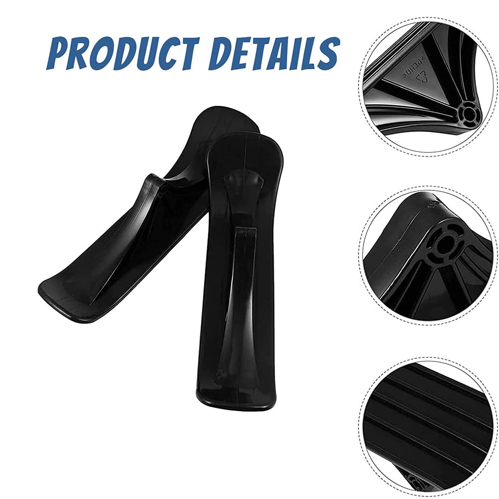 MOONASE 2pcs Snow Scooter Ski Skate Board Sled Conversion Kit Winter Cycling Ski Attachment for Kids Car Scooter Two-Wheel Sled Accessories Riding Tyre Replacement Parts, Black