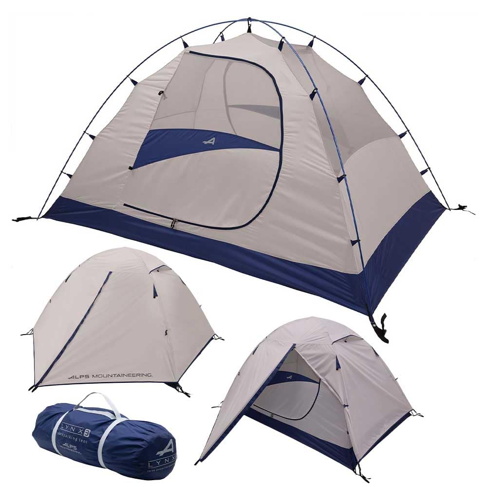 ALPS Mountaineering Lynx 3-Person Tent/Camping Tent, Easy Setup Durable, Weather-Resistant Design, Spacious & Ventilated/Lightweight with Gear Storage