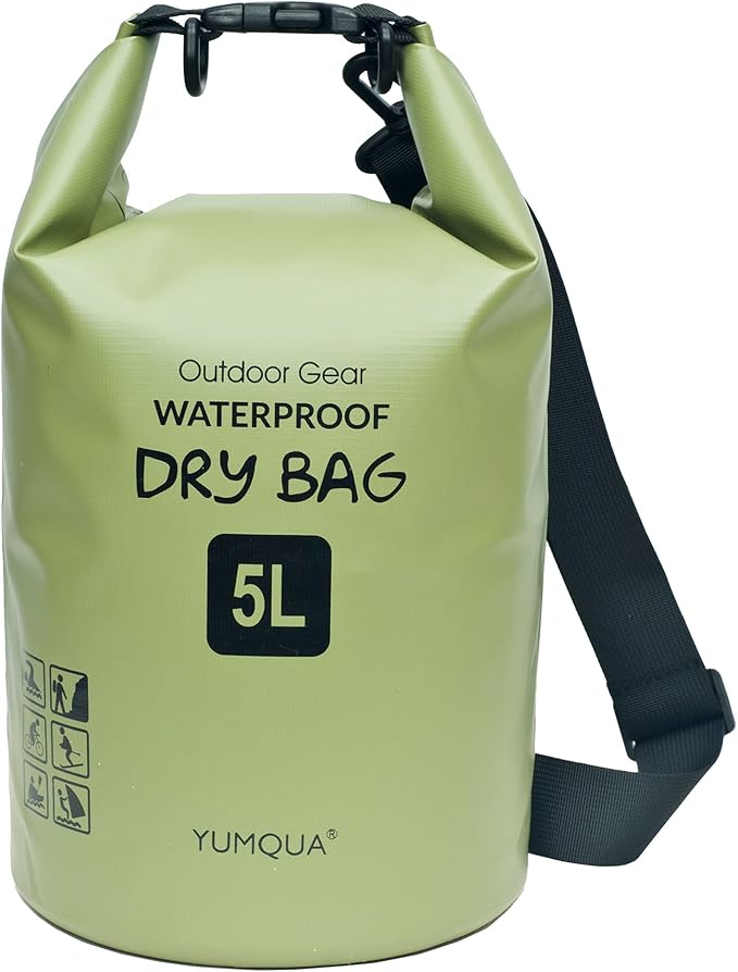 Waterproof Dry Bag Backpack 5L/10L/20L/30L/40L, Roll Top Floating Waterproof Storage Bags for Kayaking, Boating, Swimming, Hiking, Camping and Fishing
