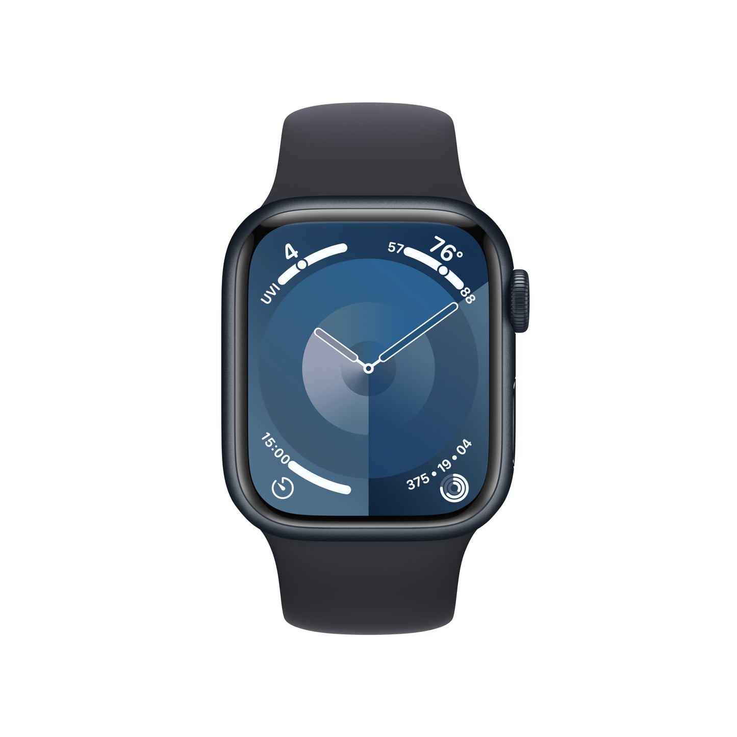 Apple Watch Series 9 [GPS 41mm] Smartwatch with Midnight Aluminum Case with Midnight Sport Band S/M. Fitness Tracker, ECG Apps, Always-On Retina Display, Water Resistant