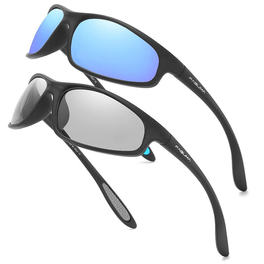 FAGUMA Polarized Sports Sunglasses For Men Cycling Driving Fishing 100% UV Protection