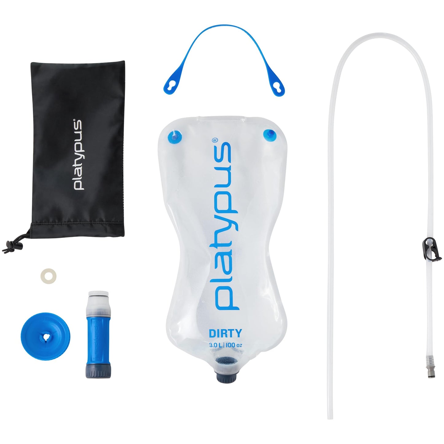 Platypus Quickdraw Ultralight 3 Liter Backpacking Gravity Water Filter System
