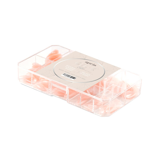 Apres Neutrals Gel-X Chloe Box Of Nail Tips, 11 Sizes 00-9, Soft Gel Tip Box (150pcs) (Natural Almond Short, 150)