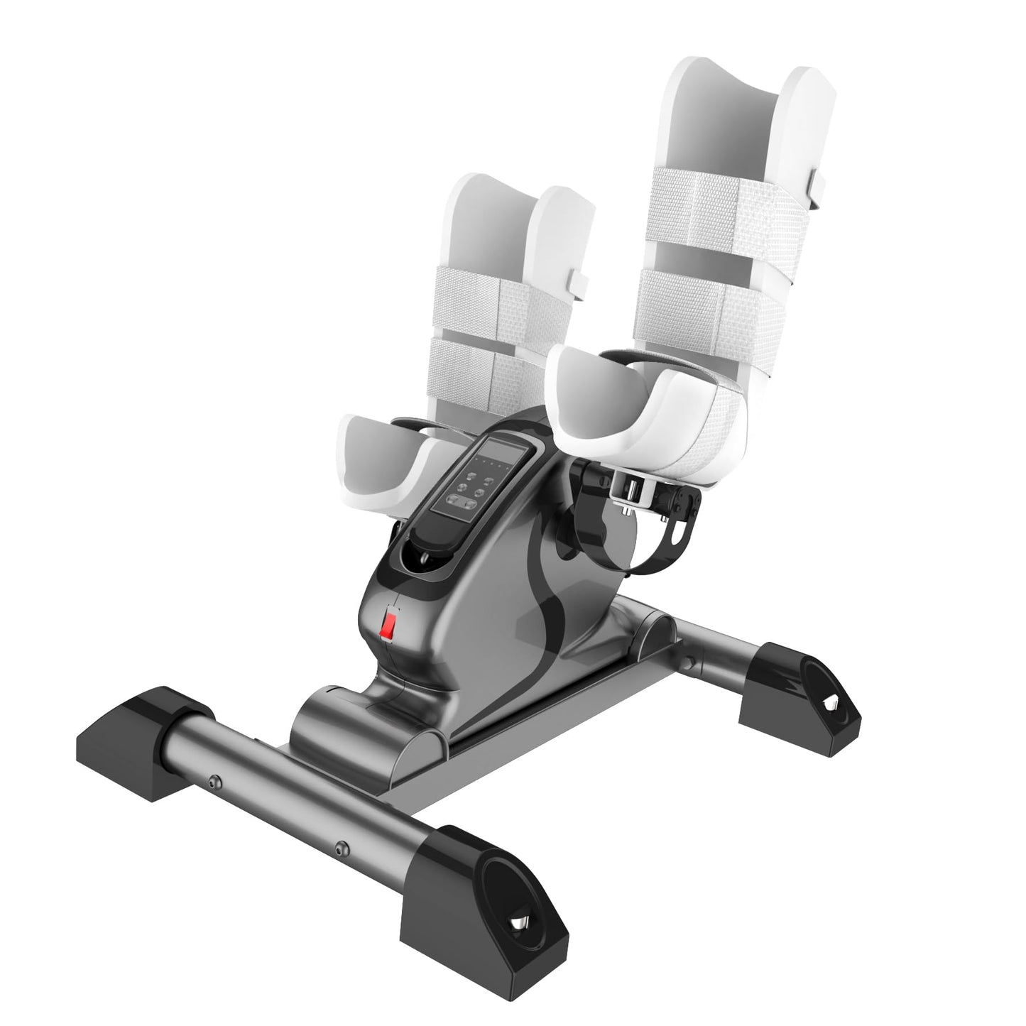HNLIY Mini Exercise Bike Electric Pedal Exerciser with Upgraded Non-slip Base Remote Control Indoor Under Desk Bike for Hand, Arm, Knee, Leg Home Recovery Workout Equipment Elderly Motorized Exerciser