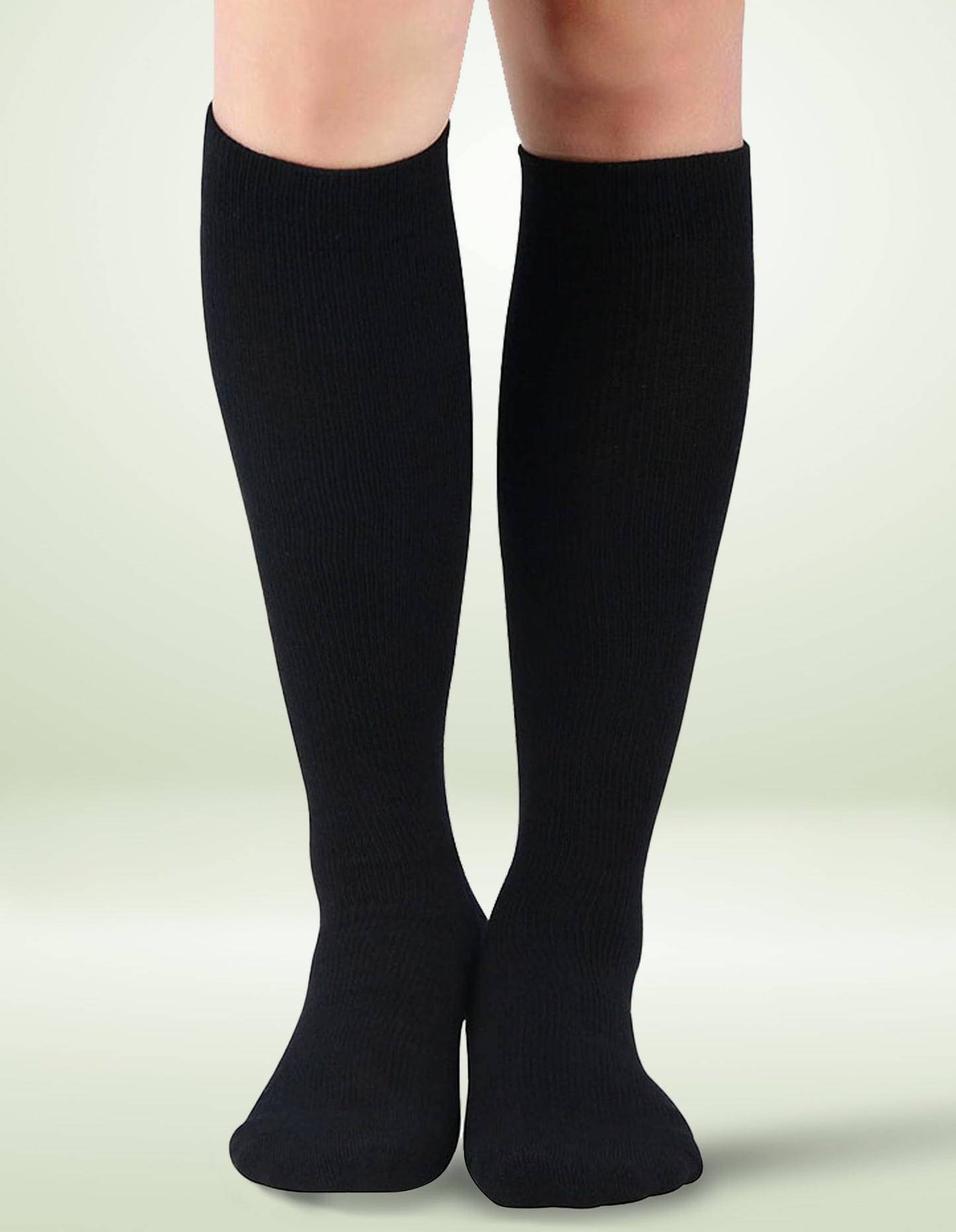 +MD 3 Pairs Compression Socks for Women & Men 8-15mmHg Cushion Moisture Wicking Support Stockings for Airplane Flights, Travel, Nurses, Edema 9-11 Black White
