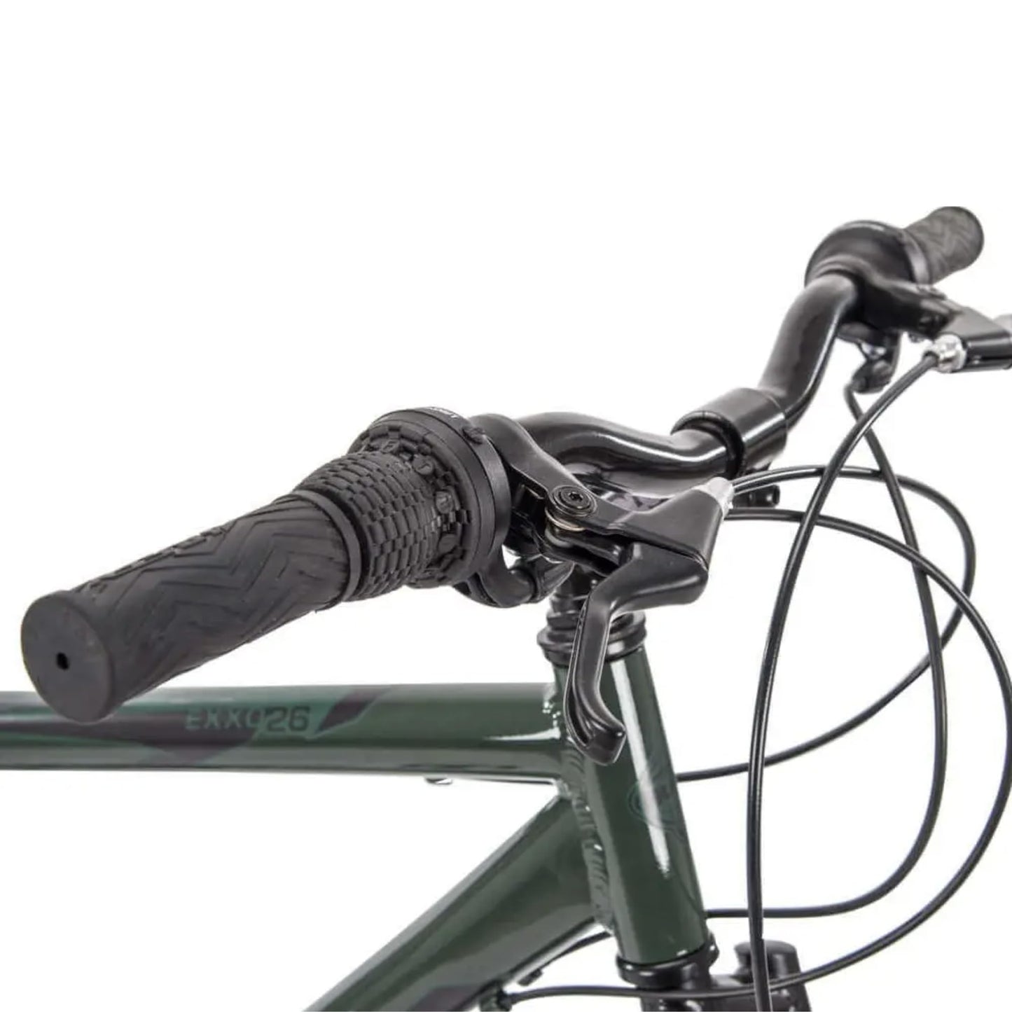 Huffy Hardtail Mountain Trail Bike 24 inch, 26 inch, 27.5 inch, 26 Inch Wheels/17 Inch Frame, Military Green Gloss