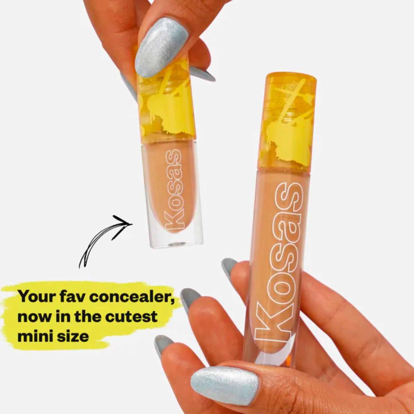 Kosas Mini Revealer Concealer - Medium Coverage Makeup, Conceals Dark Circles Under the Eyes, Dark Spots and Blemishes (Tone 1.5)