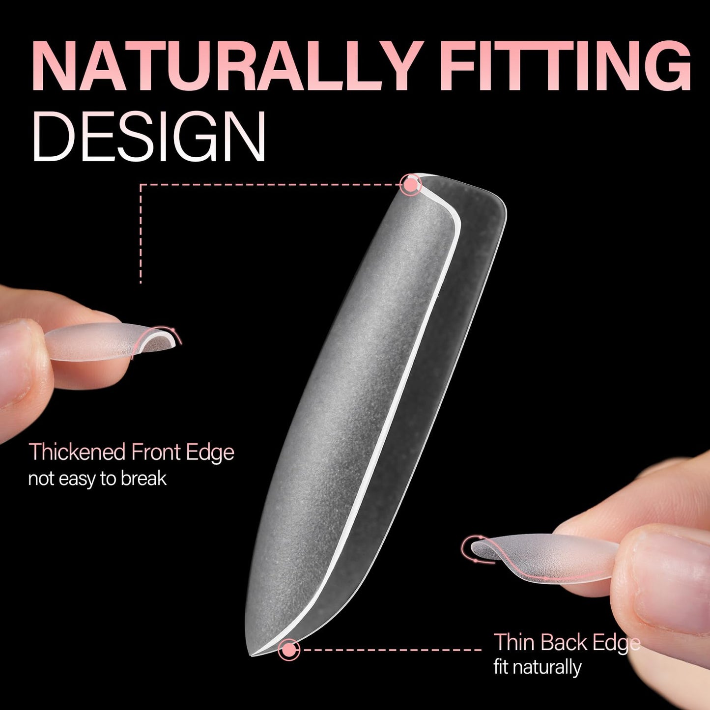 AILLSA Short Coffin Nail Tips 15 Sizes Matte Gel Nail Tips No Filed Soft Short Coffin Press on Nails Clear Full Cover Gelly Tips Fake Nails Extension Tips 240PCS with Storage Box