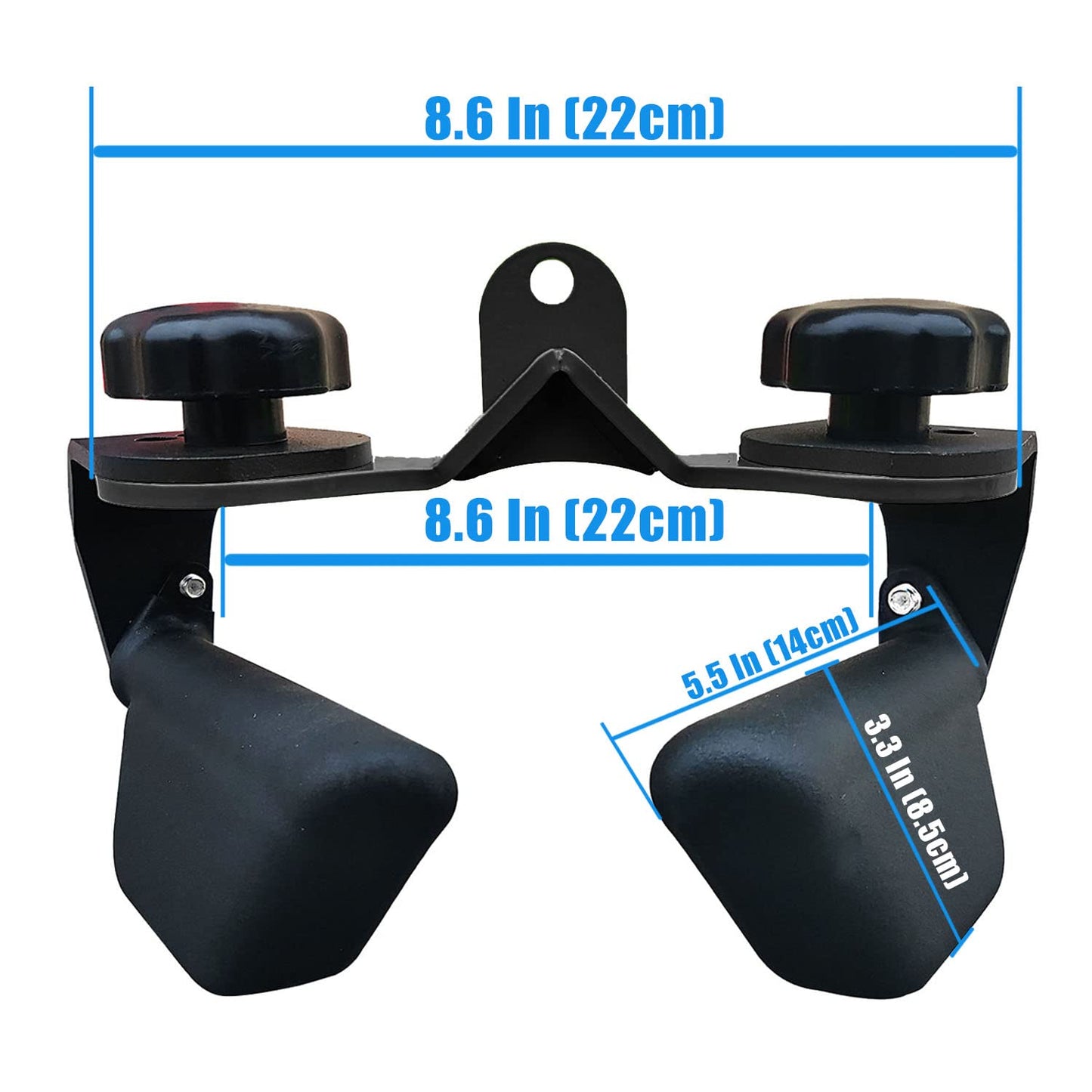 Home Gym Fitness Spreader Bar, Multi-Grip Wide Lat Pull Down Bar, Neutral Grip Handle, Lat Pulldown Attachments Long Bar for Cable Pulley System Machine, T-bar Row Landmine Attachment (SP-B01)