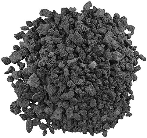 American Fireglass Small Lava Rock, 1/8" - 1/2" | Use in Fireplace, Fire Pit or Bowl | Outdoor & Indoor Volcanic Rock for Natural Gas or Propane Fires | Decorative Landscaping | 10 lb Bag