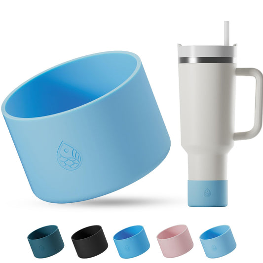 REUZBL Pastel Silicone Bottle Boot Sleeve for Stanley Tumblers 20-40oz, Hydro Flask Tumblers, Simple Modern Tumblers, Iron Flask Tumbler, Similar Tumblers, Tumbler Water Bottle Accessory