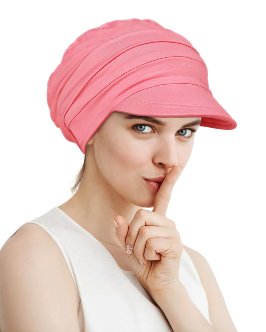 Alnorm Chemo Headwear for Fall and Winter Peachy Pink
