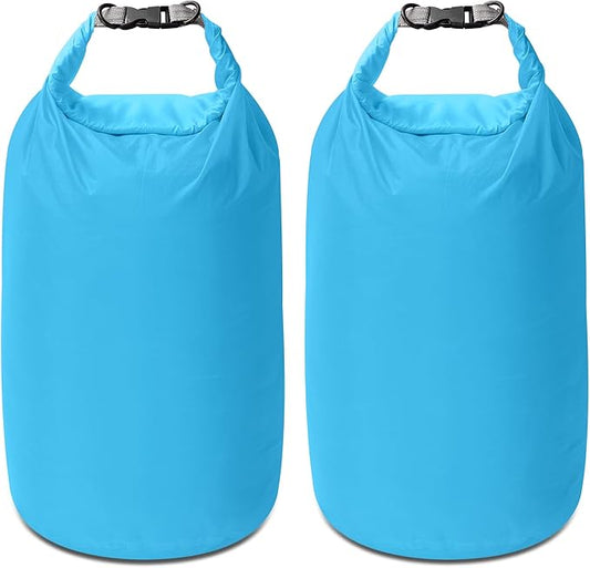 Dry Bag Set, Waterproof Small Lightweight Dry Bags for Paddle Board Kayaking, Fishing, Camping (Blue, 70L 2Pack)