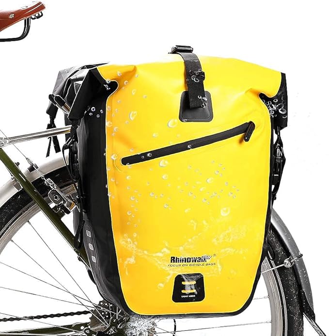 Rhinowalk Bike Bag Waterproof Bike Pannier Bag 27L,(for Bicycle Cargo Rack Saddle Bag Shoulder Bag Laptop Pannier Rack Bicycle Bag Professional Cycling Accessories)