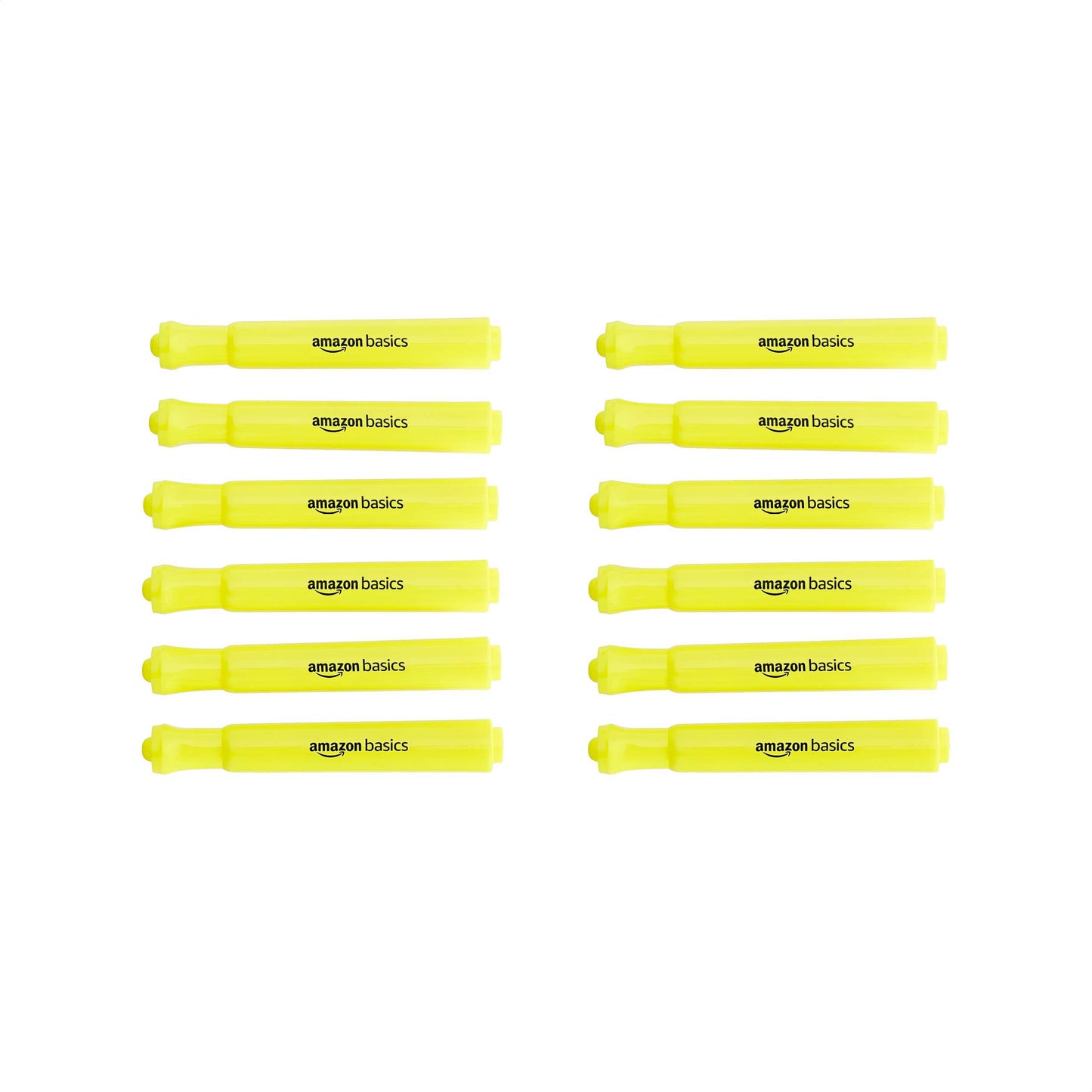 Amazon Basics Highlighters 12 Pack, Assorted Colors, Chisel Tip, Office and School Supplies