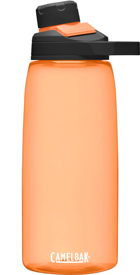 CamelBak Chute Mag BPA Free Water Bottle with Tritan Renew - Magnetic Cap Stows While Drinking, 32oz, Desert Sunrise