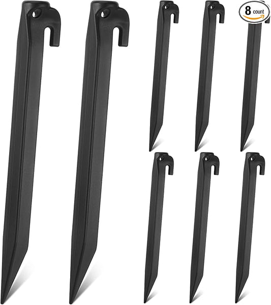 9 Inch Plastic Inflatable Stakes Yard Stakes Replacement Yard Inflatable Accessories for Inflatables Camping Tent Stakes Tent Pegs for Christmas Garden Home Decorations
