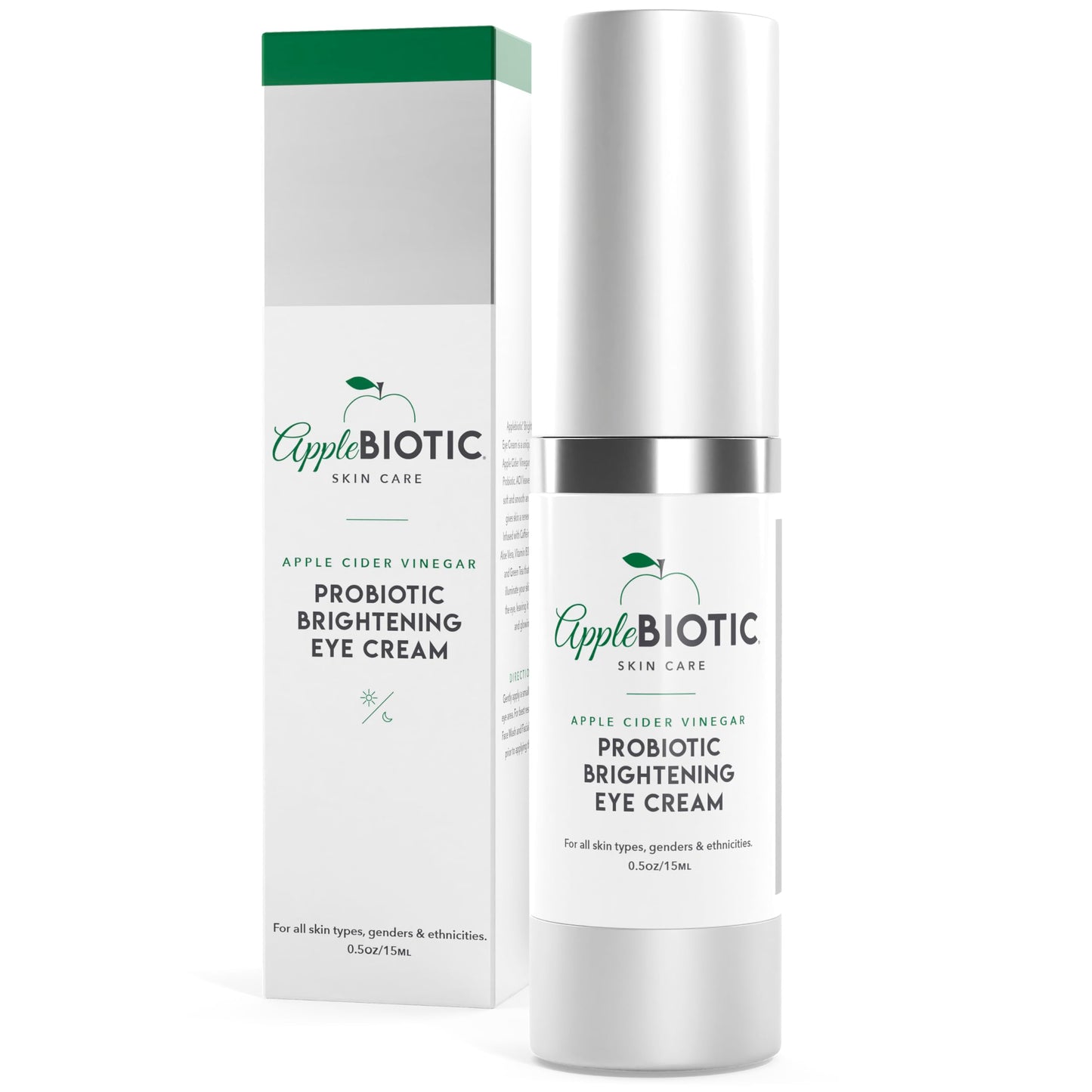 AppleBiotic Skincare Bundle - Face Wash, Toner Pads, Face Serum, Eye Cream, Day Cream