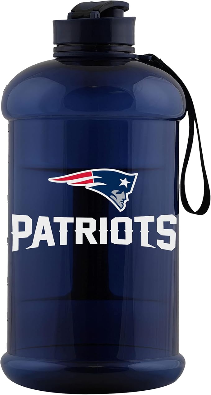 FOCO NFL Team Logo 2L Plastic Clear Large Sports Water Bottle
