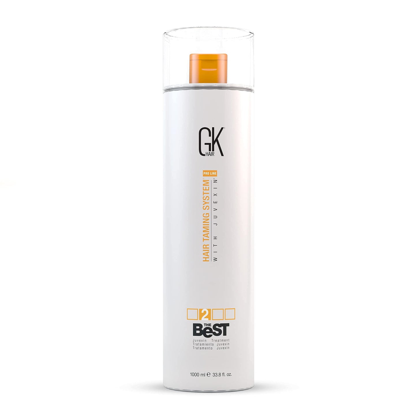 GK HAIR Global Keratin The Best (33.8 Fl Oz/1000ml) Smoothing Keratin Hair Treatment - Professional Brazilian Complex Blowout Straightening For Silky Smooth & Frizz Free Hair