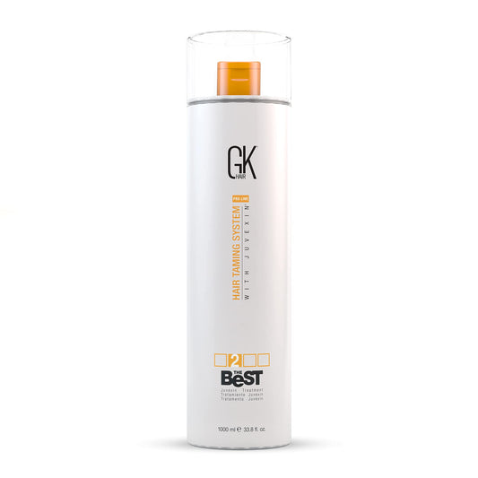 GK HAIR Global Keratin The Best (33.8 Fl Oz/1000ml) Smoothing Keratin Hair Treatment - Professional Brazilian Complex Blowout Straightening For Silky Smooth & Frizz Free Hair
