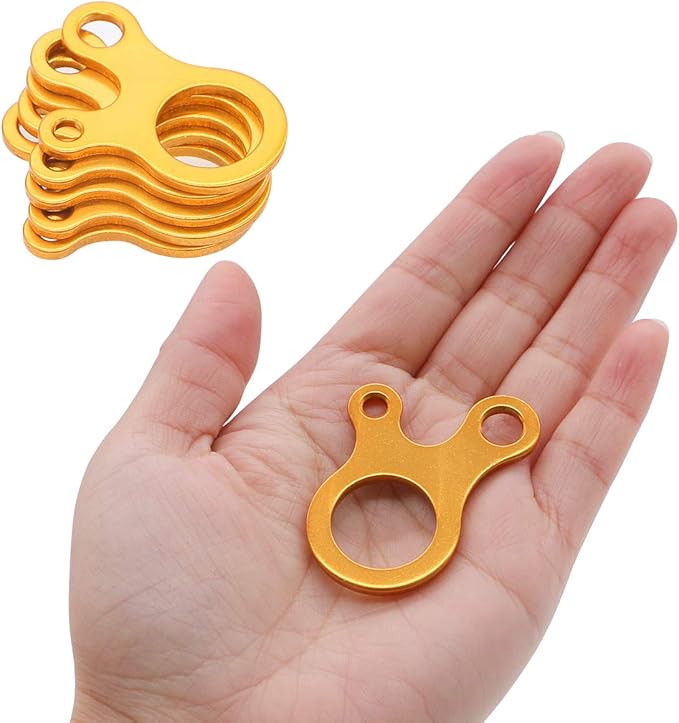 onewind Aluminum Alloy Guyline Cord Adjuster Tent Tensioners Rope Adjuster for Tent Hiking Camping 10Pack