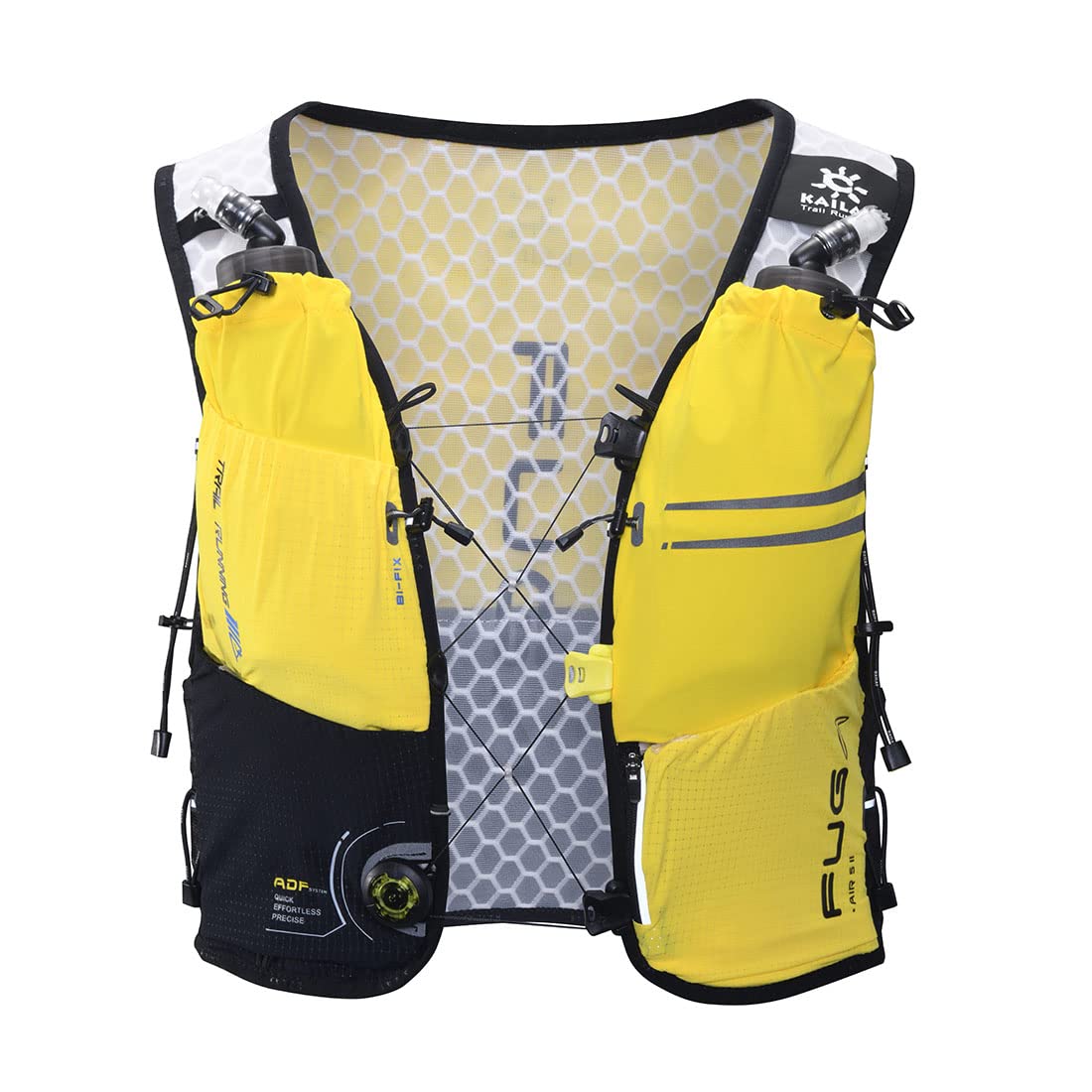 KAILAS AIR 5L Running Vest Hydration Backpack Hydration Vest Water Backpack Lightweight with Two TPU Water Bladders for Women Men Trail Cycling Hiking KAILAS YELLOW/BLACK S