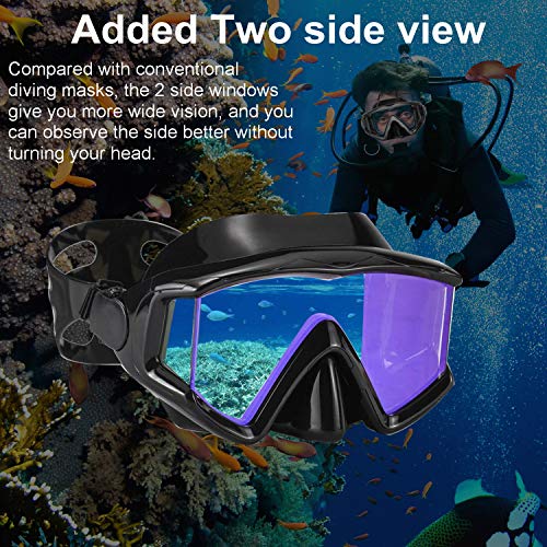 AQUA A DIVE SPORTS Diving mask Anti-Fog Swimming Snorkel mask Suitable for Adults Scuba Dive Swim Snorkeling Goggles Masks