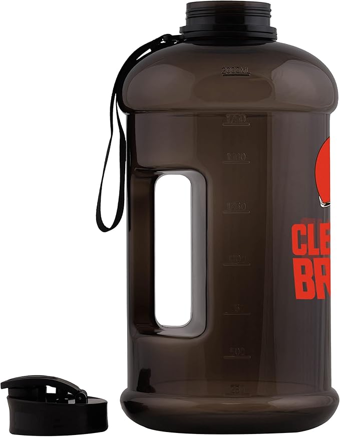 FOCO NFL Team Logo 2L Plastic Clear Large Sports Water Bottle