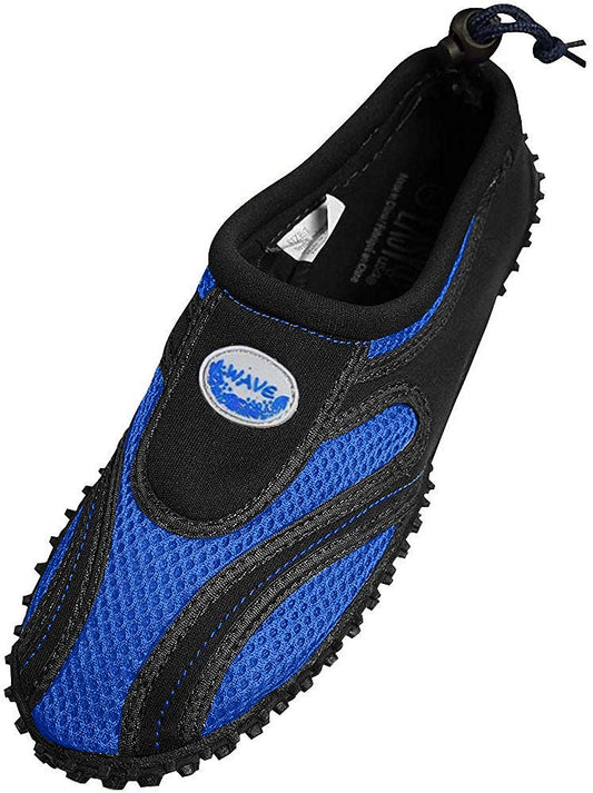 Wave Men's Waterproof Water Shoes, Royal/Black, 11