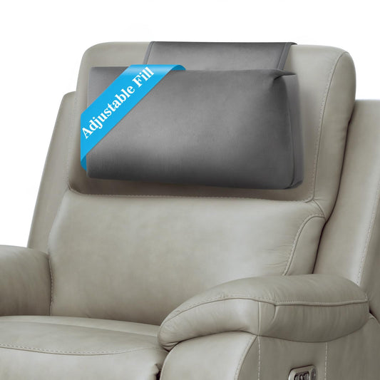 AHUAWA Recliner Headrest Pillow, Adjustable Neck & Head Support Pillow, Soft Velvet Non-Slip Headrest for Recliner, Couch, Chair, Sofa