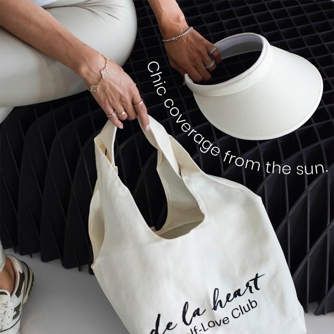 de la heart Wide Brim Sand Visor Sunhat for Women