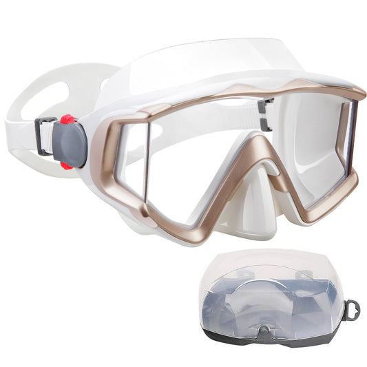 AQUA A DIVE SPORTS Diving mask Anti-Fog Swimming Snorkel mask Suitable for Adults Scuba Dive Swim Snorkeling Goggles Masks