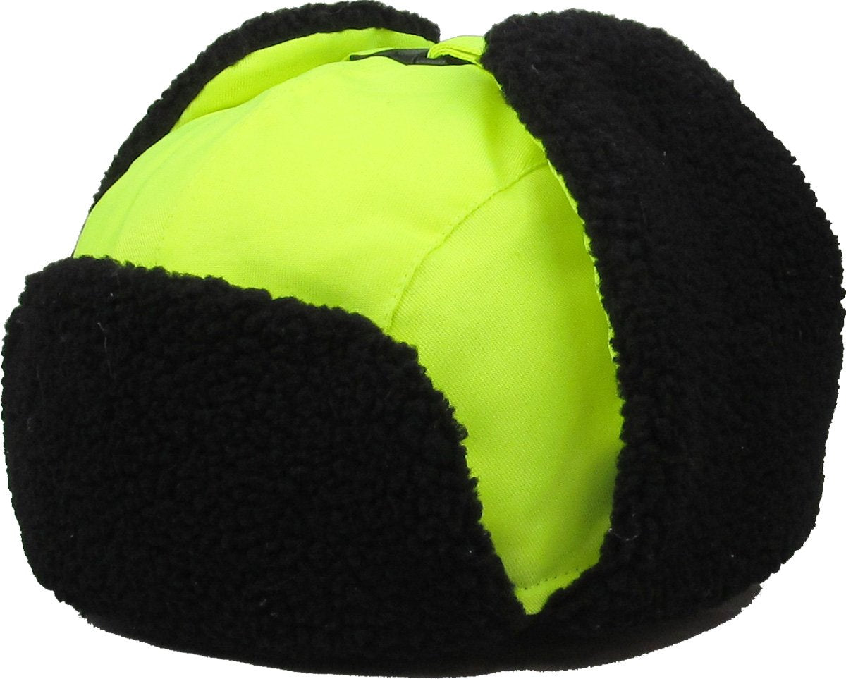 Hi Viz Trapper Warm Workwear Cold Windproof Winter Aviator Trooper Hunting Hat Ushanka Bike