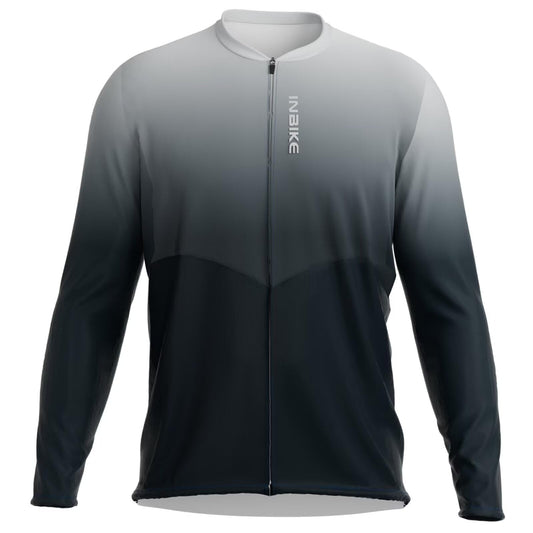 INBIKE Plus Size Cycling Jersey Men 3XL-5XL Bike Shirt for Big and Tall Short Long Sleeve Biking Clothing with Pockets