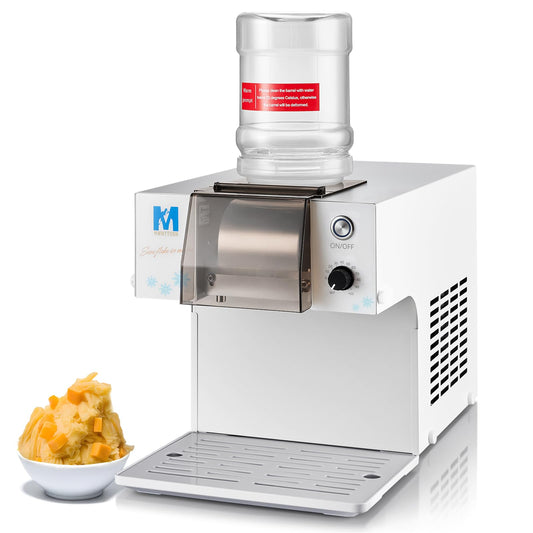MWNYTUOH Snowflake Ice Machine,260W Shaved Ice Machine for Snowflake, Rapid Cooling, Food-Grade Stainless Steel Material, Snowflake Ice Maker for Kids/Homemade Ice Cream,Suitable for Party＆Homemade