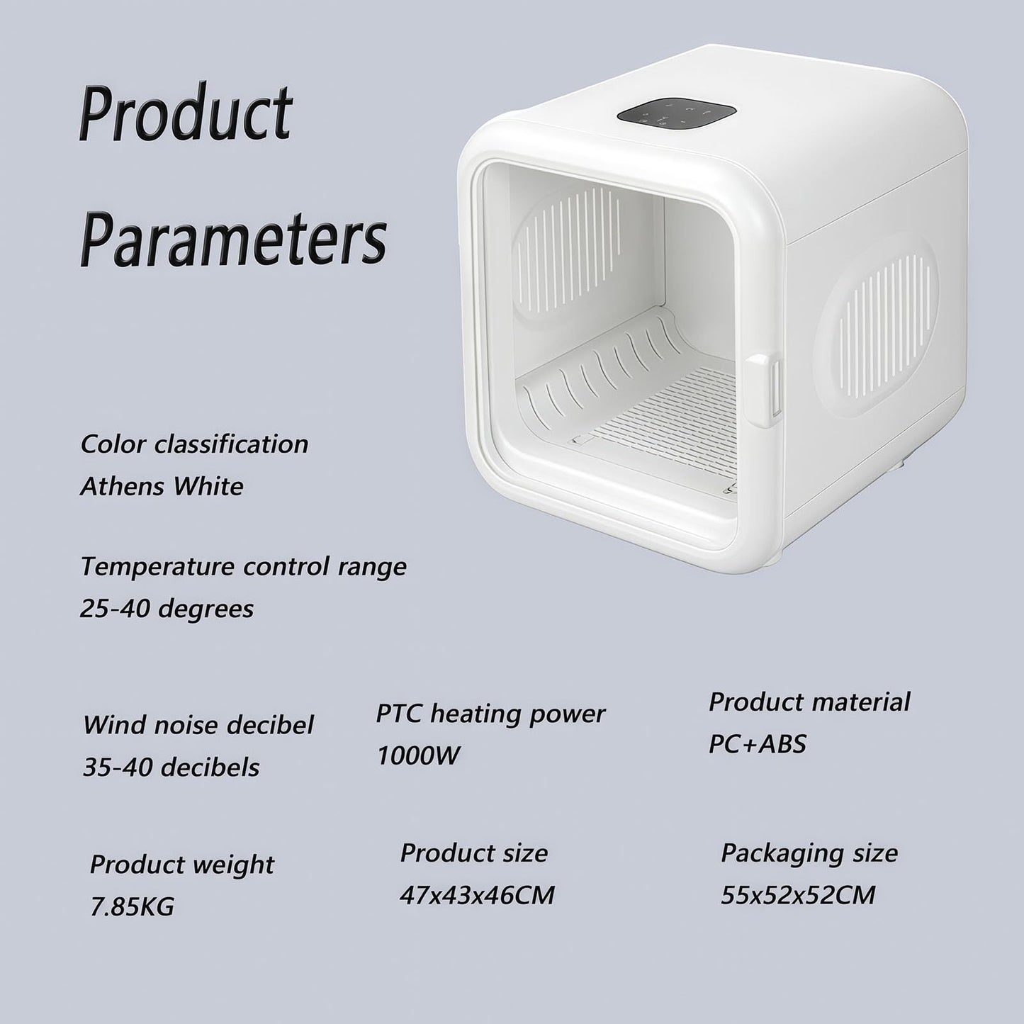 WENMEE Ultimate Pet Dryer Box-Ultra Quiet, Smart Temperature Control, 360° Efficient for Dogs and Cats