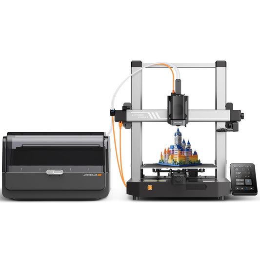 Anycubic Kobra 3 Combo 3D Printer, Multi-Color 3D Printer 4 Colors, Max 600mm/s Print Speed with ACE Pro Sealed Storage Keep Filament Dry, Print Smooth Ideal for All Skill Levels 9.8"x9.8"x10.2"