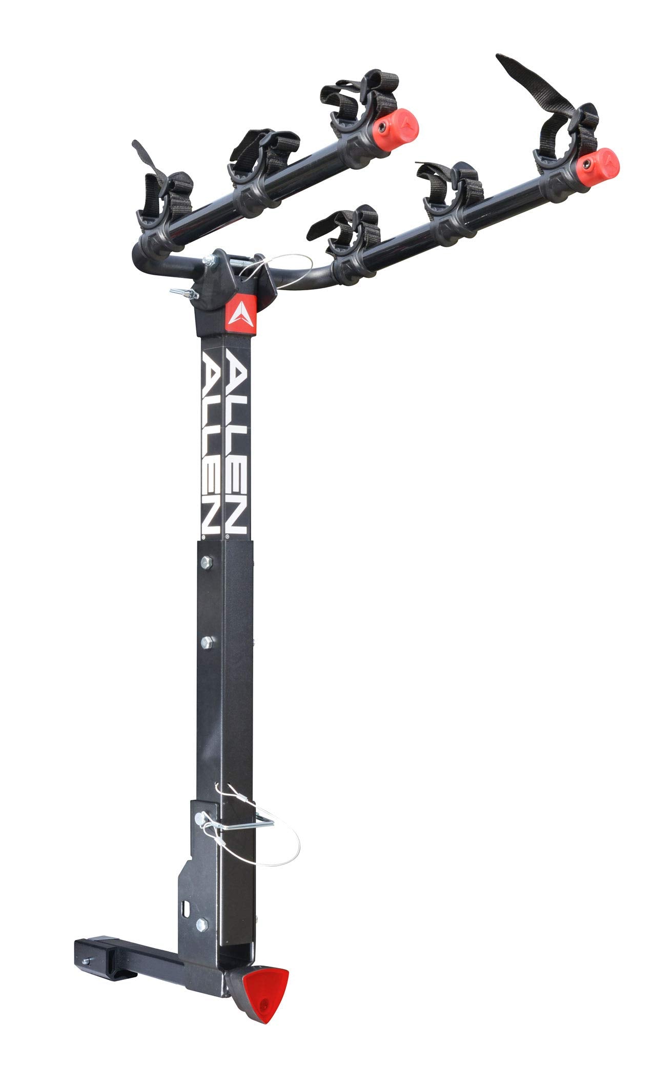 Allen Sports Deluxe Locking Quick Release 3-Bike Carrier for 2 in. & 1 4 in. Hitch, Model 532QR, Black