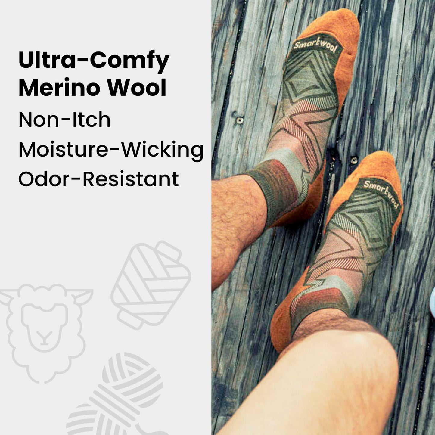 Smartwool Men's Bike Zero Cushion Merino Wool Ankle Socks, Acorn, X-Large